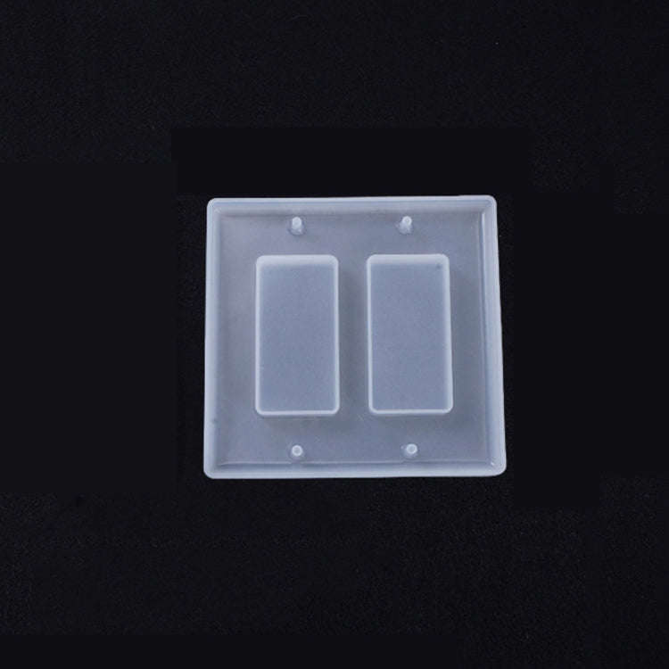 Crystal Epoxy Mirror Porous Socket Button Data Line Switch Panel Silicone Mold, Specification: St...