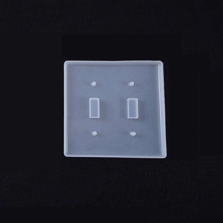 Crystal Epoxy Mirror Porous Socket Button Data Line Switch Panel Silicone Mold, Specification: St...