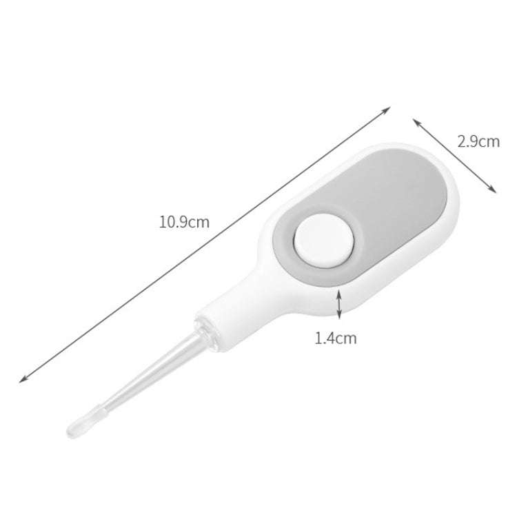 2 PCS Fasola DZ-477 Luminous Illuminated Ear Picker Child Safety Soft Head Ear Picker(Beige Gray)