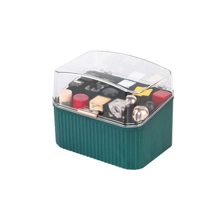 Cosmetic Storage Box Desktop Household Convenient Storage Box(Green)