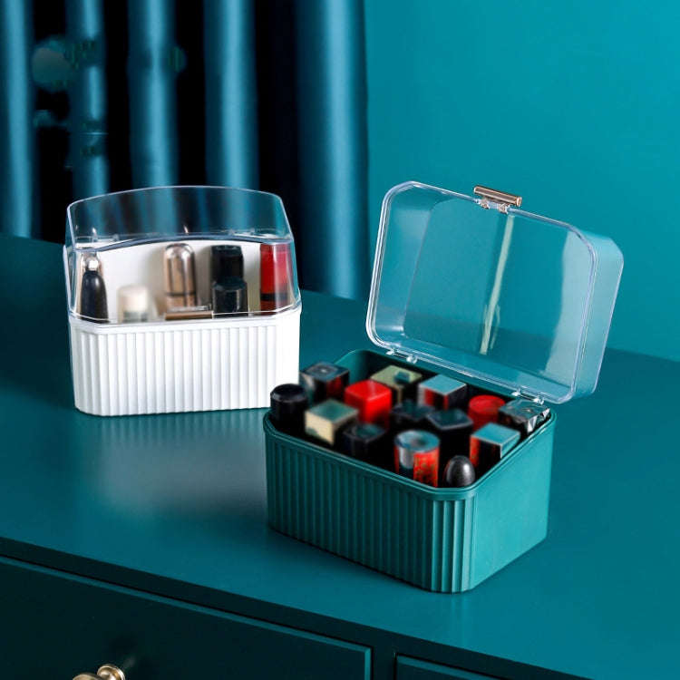 Cosmetic Storage Box Desktop Household Convenient Storage Box(Green)