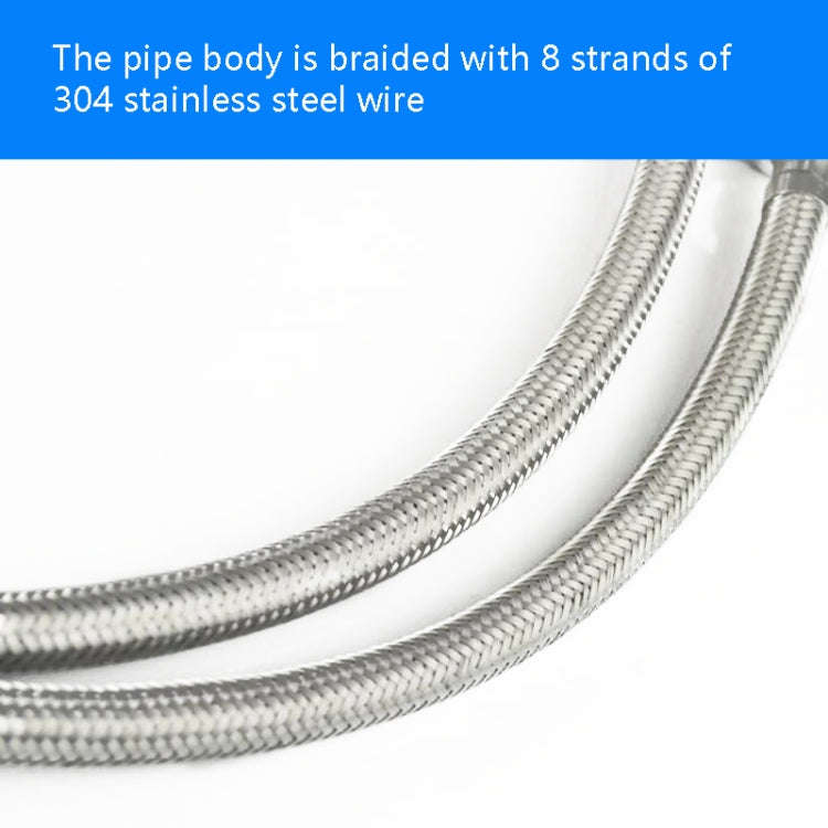 Weave Stainless Steel Flexible Plumbing Pipes Cold Hot Mixer Faucet Water Pipe Hoses High Pressur...
