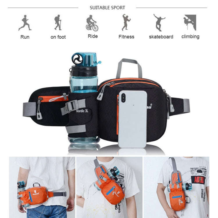Tanluhu FK389 Outdoor Sports Waist Bag Multi-Purpose Running Water Bottle Bag Riding Carrying Cas...