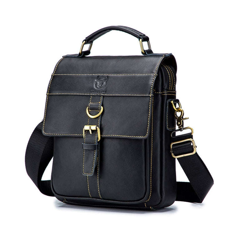 BULL CAPTAIN 302 First-Layer Cowhide Men Casual Shoulder Bag Leather Retro Briefcase(Obsmetrical ...