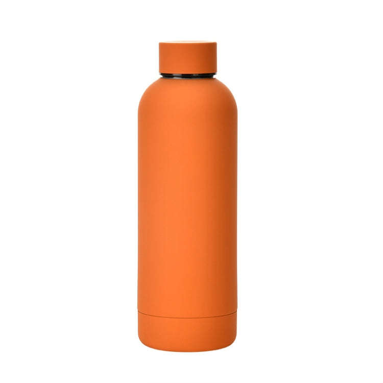 Stainless Steel Outdoor Matte Water Bottle Portable Sports Water Cup Rubber Paint Insulation Cup(...