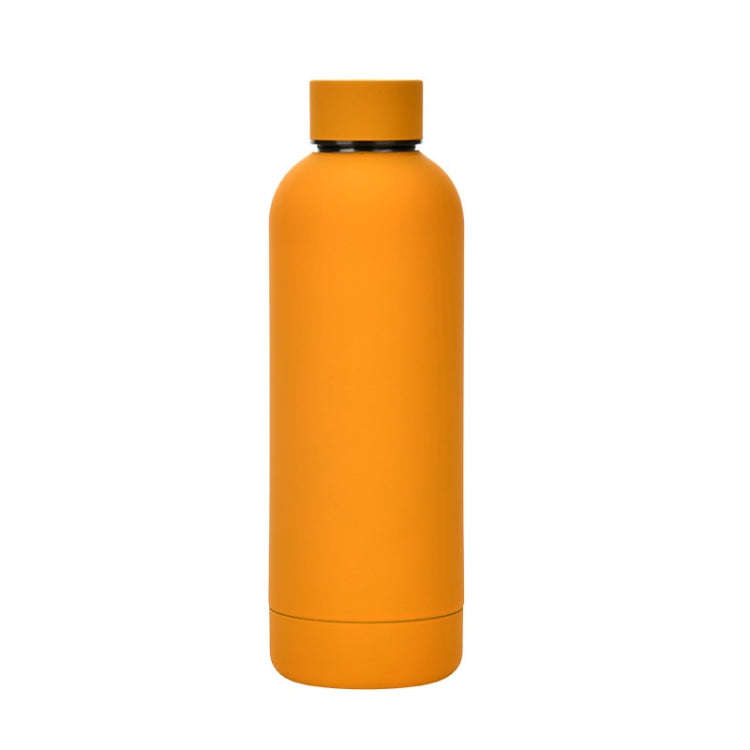 Stainless Steel Outdoor Matte Water Bottle Portable Sports Water Cup Rubber Paint Insulation Cup(...