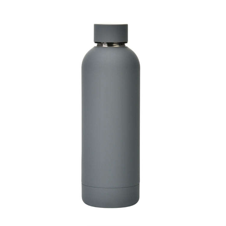 Stainless Steel Outdoor Matte Water Bottle Portable Sports Water Cup Rubber Paint Insulation Cup(...