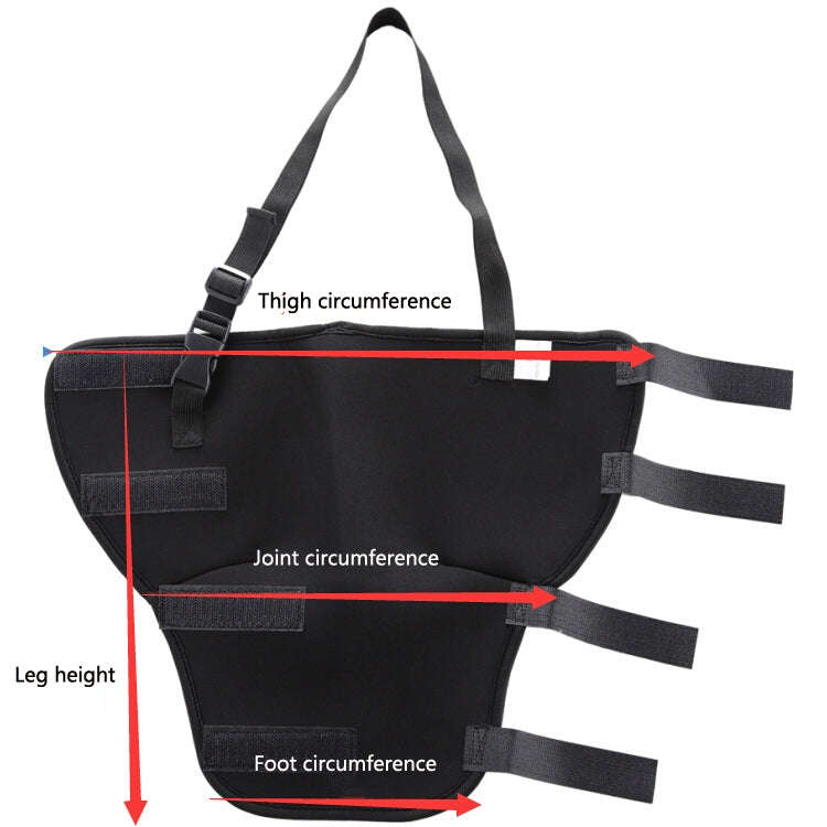 HJ19 Pet Surgery Rehabilitation Back Leg Protector Walking Aids, Size: L(Black Right Back Leg)