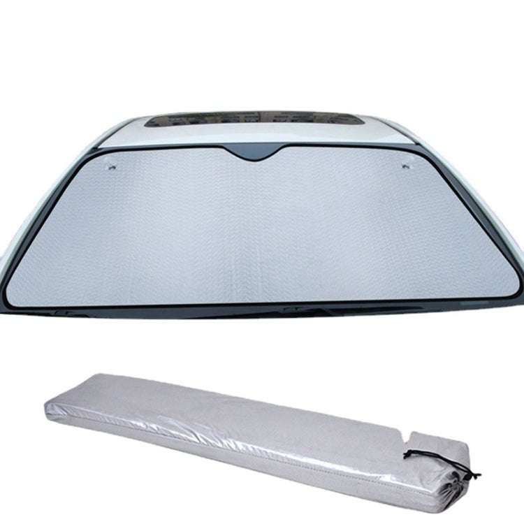 Aluminum Foil Five-Layer Thickening Car Sunscreen Heat Insulation Sun Visor 145x70cm Blue