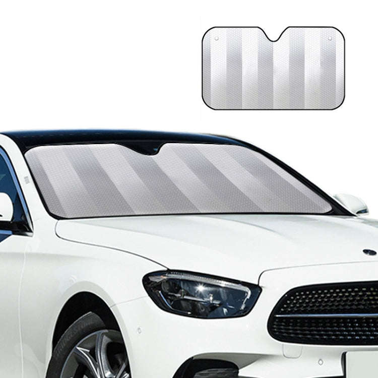 Aluminum Foil Five-Layer Thickening Car Sunscreen Heat Insulation Sun Visor 145x70cm Blue