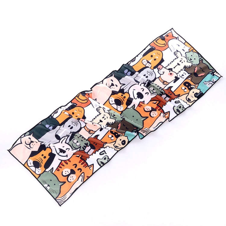 Gym Sports Cold Feeling Sweat-Absorbent Quick-Drying Cold Towel(Dull Dog)