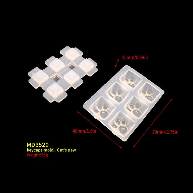 DIY Keycap Silicone Mold OEM Mechanical Keyboard Silicone Mold, Style: MD3520
