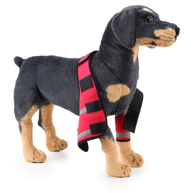Pet Dog Leg Knee Guard Surgery Injury Protective Cover, Size: S(Anti-glory Model (Red))
