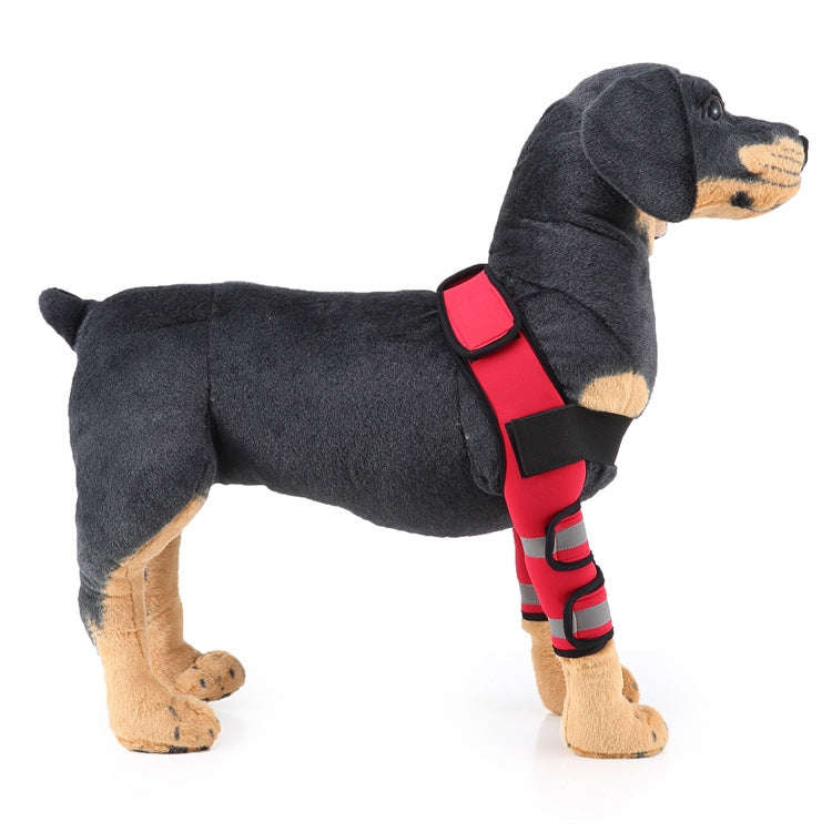 Pet Dog Leg Knee Guard Surgery Injury Protective Cover, Size: L(Anti-glory Model (Red))