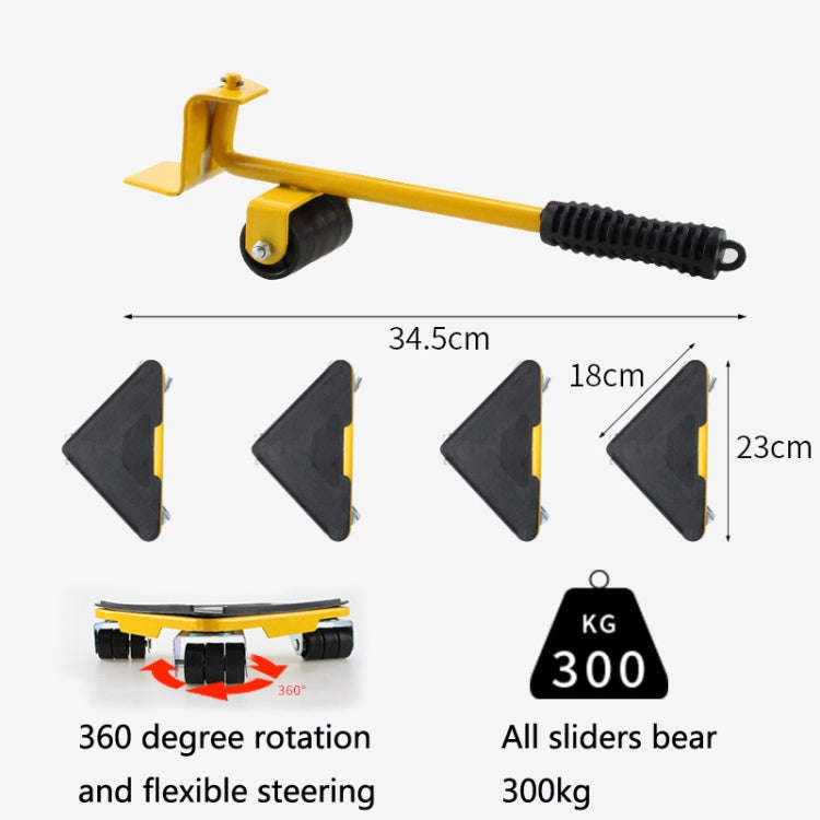 CY-0102 5 in 1 Household Moving Bed Heavy Object Moving Pulley Furniture Shifter Multifunctional ...