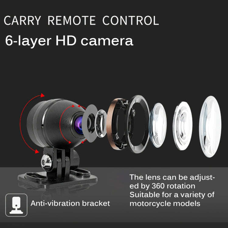 MT35B 1080P Waterproof HD Motorcycle Driving Recorder Mobile Phone Interconnection Locomotive Rec...
