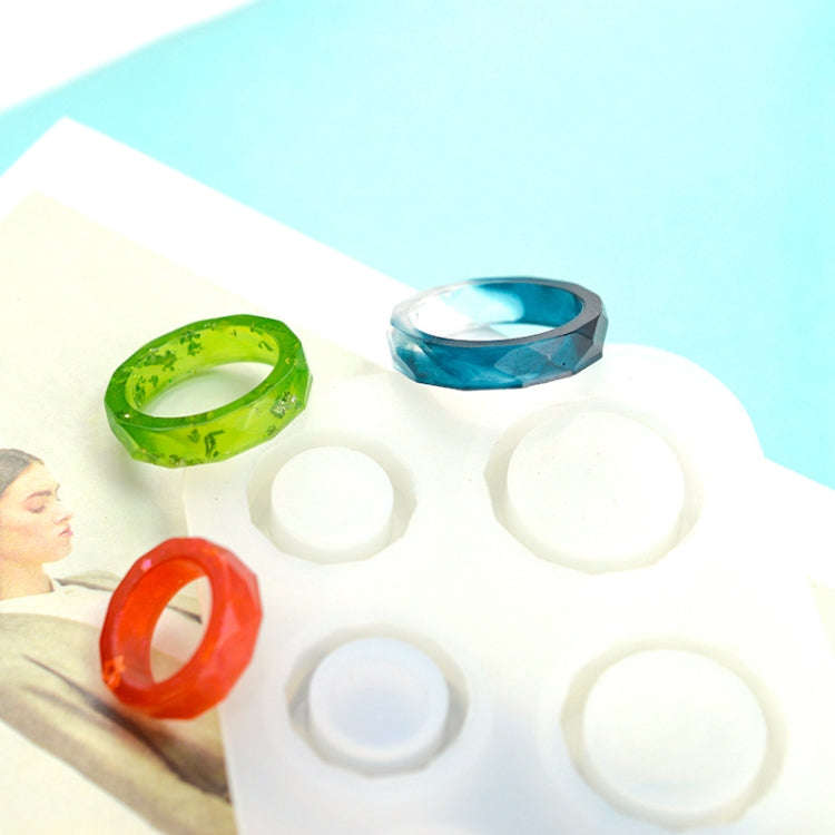 3 in 1 DIY Crystal Dripping Ring Pendant Silicone Mold Arc-Shaped Section Ring Mold(MD1130A + MD1...