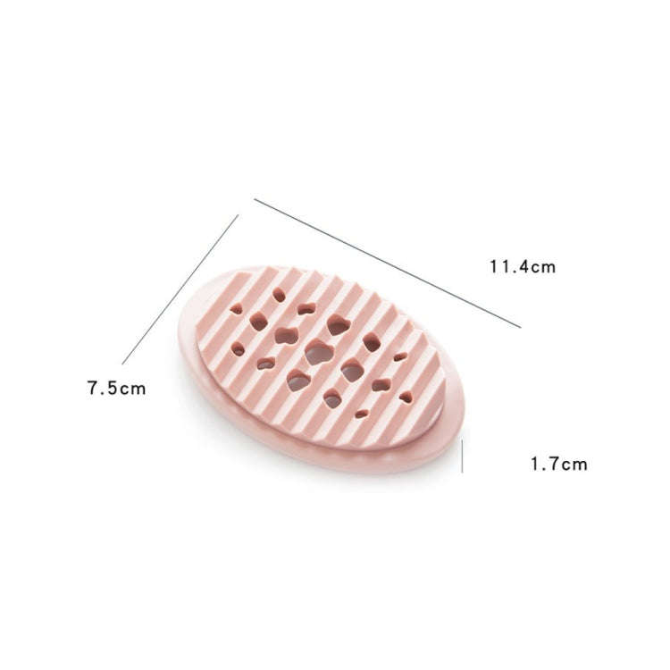 TM17005 2 In 1 Bathroom Drain Brush Soap Box(Green)