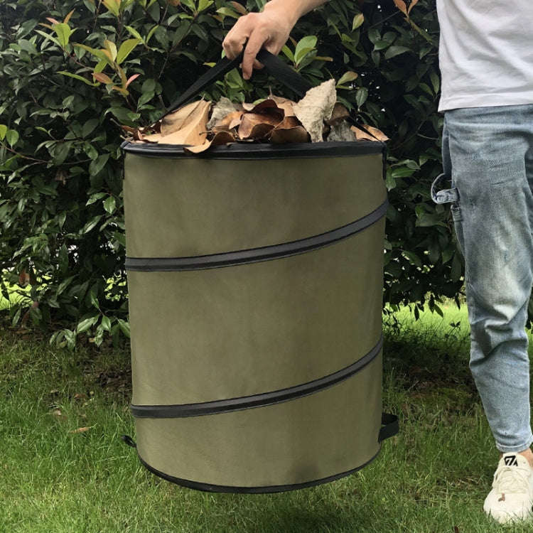 Pop-Up Outdoor Trash Can Lawn Garden Portable Leaves Garbage Bag, Size: M