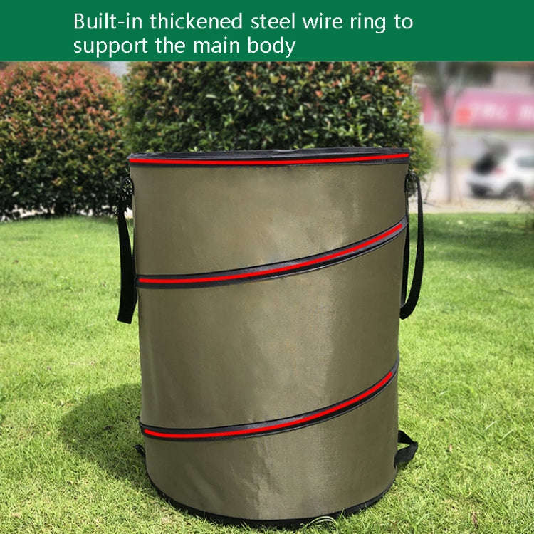 Pop-Up Outdoor Trash Can Lawn Garden Portable Leaves Garbage Bag, Size: M