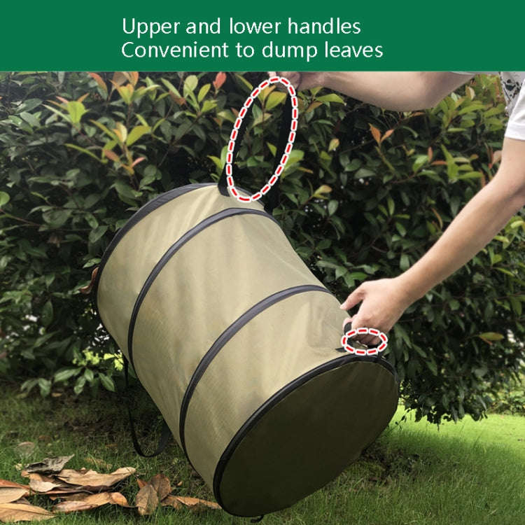 Pop-Up Outdoor Trash Can Lawn Garden Portable Leaves Garbage Bag, Size: L