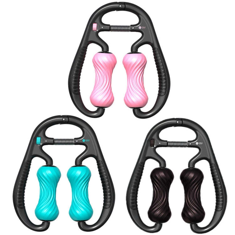 MIKE Loop Leg Roller Massager Muscle Spiral Line Relaxation Yoga Foam Roller(Elegant Black)