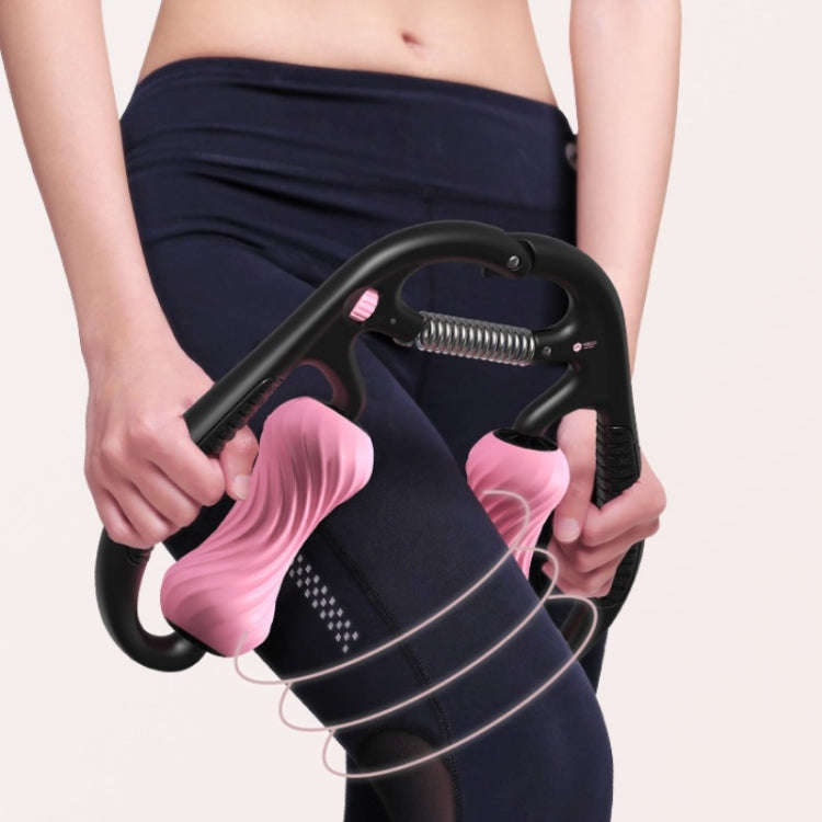 MIKE Loop Leg Roller Massager Muscle Spiral Line Relaxation Yoga Foam Roller(Elegant Black)