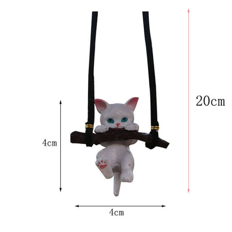 2 PCS Car Pendant Car Decoration Cat Pendant(Branches Cat)