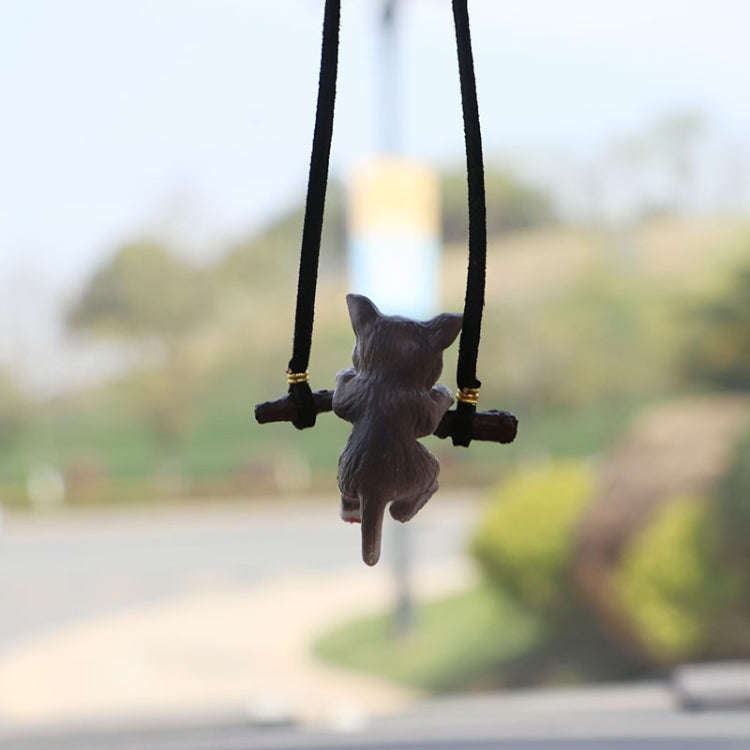 2 PCS Car Pendant Car Decoration Cat Pendant(Branches Cat)
