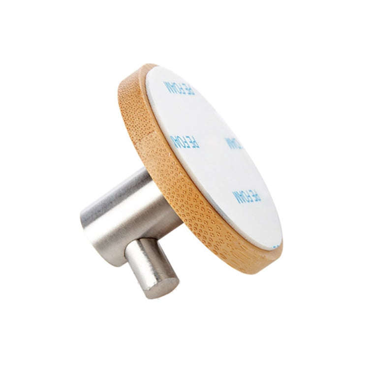 Bamboo Hook Bathroom Kitchen Towel Coat Hook Stainless Steel Door Sticky Hook(Single Hook)
