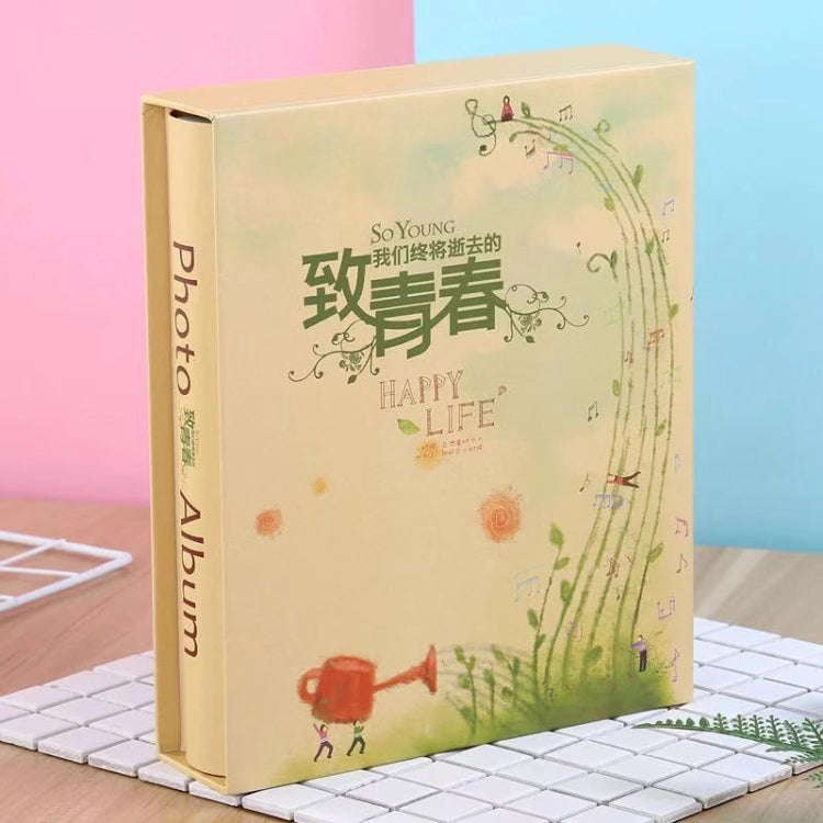 6-Inch Plastic Photo Album 200 Sheets Of Interstitial Album Book(To Youth 200-525)