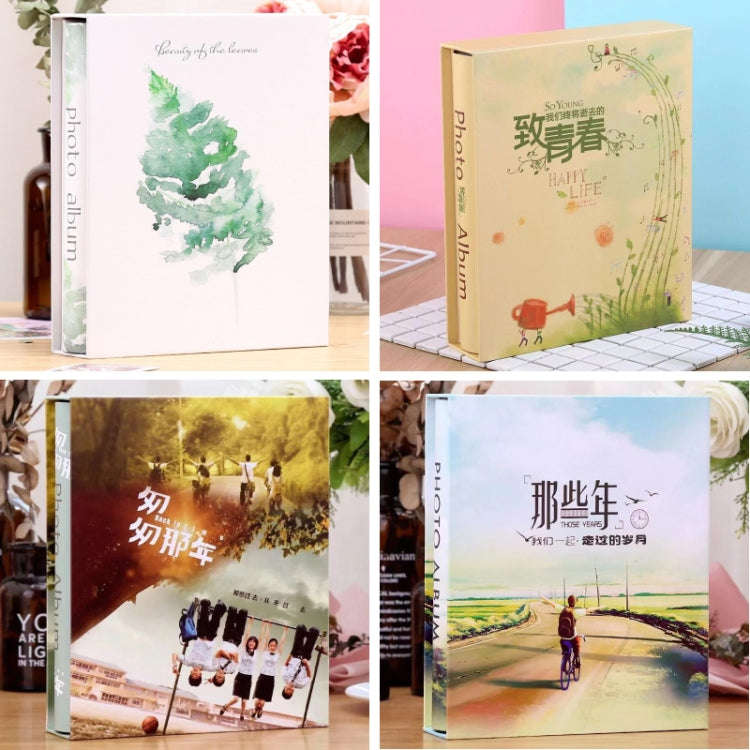 6-Inch Plastic Photo Album 200 Sheets Of Interstitial Album Book(To Youth 200-525)