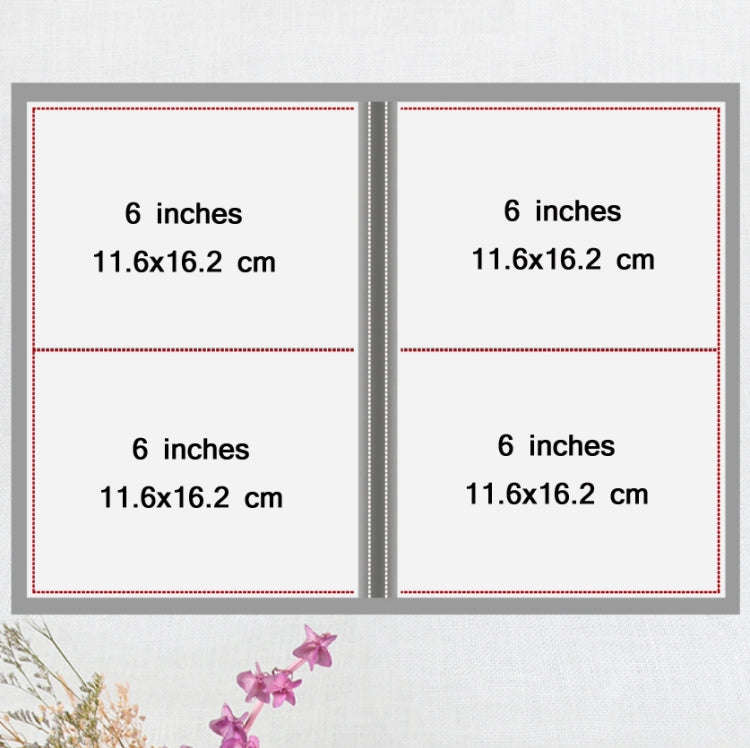 6-Inch Plastic Photo Album 200 Sheets Of Interstitial Album Book(To Youth 200-525)