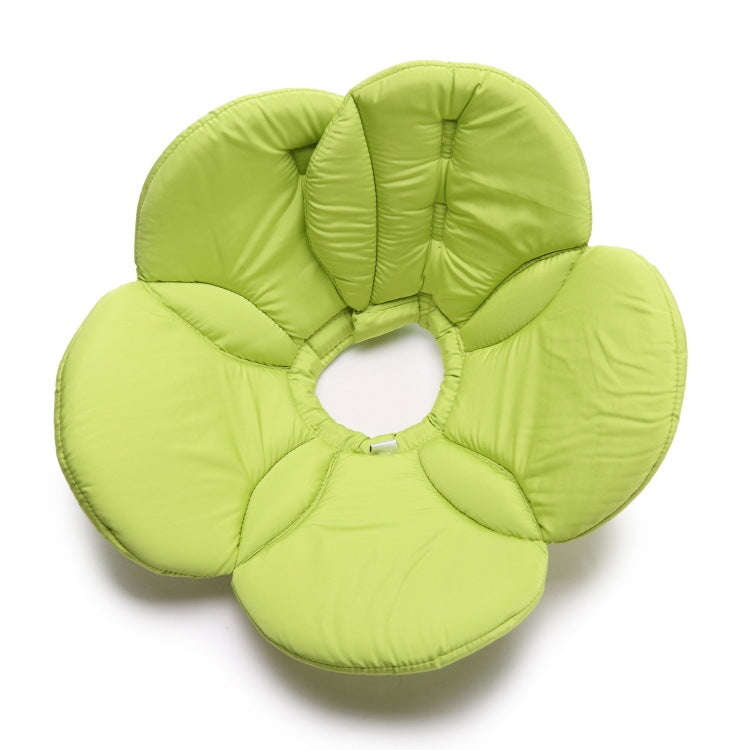 Pet Protection Collar Dog Flower Protection Collar, Specification: S(Green)