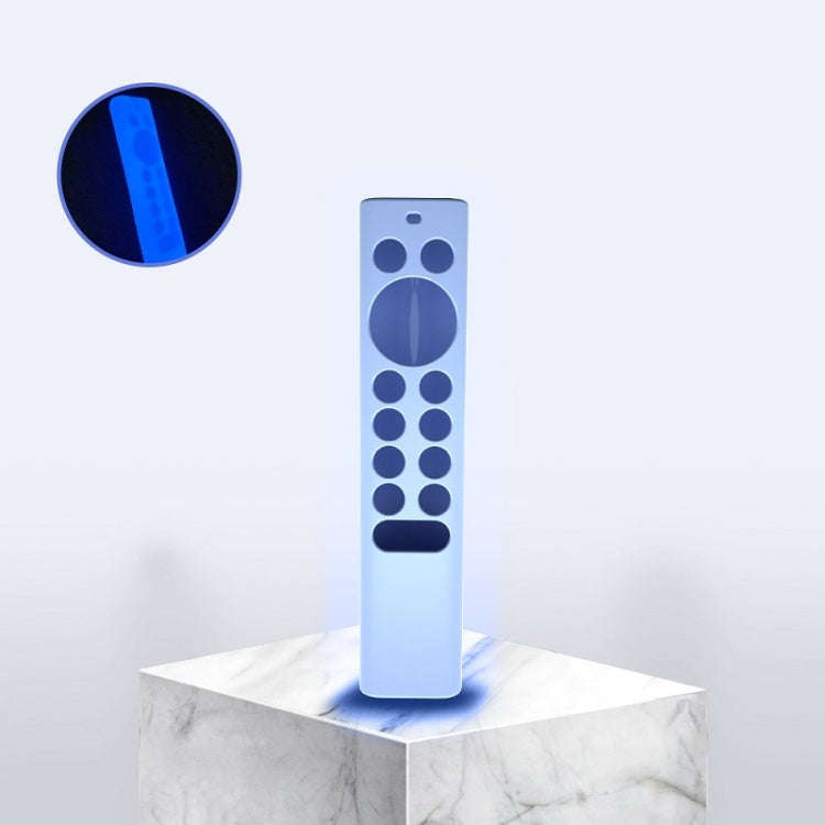 2 PCS Y7 Remote Control Silicone Protective Cover For NVIDIA Shield TV Pro/4K HDR(Luminous Blue)