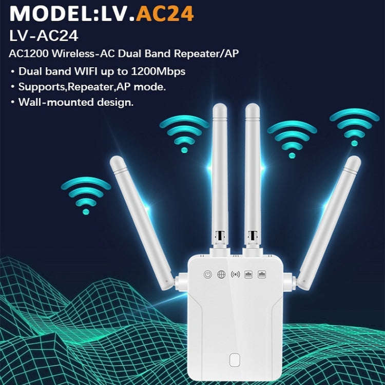 M-95B 300M Repeater WiFi Booster Wireless Signal Expansion Amplifier(Black - EU Plug)