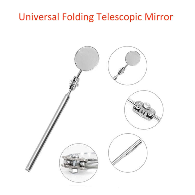 Car Repair Detection Mirror Universal Folding Telescopic Mirror Welding Chassis Inspection Mirror...