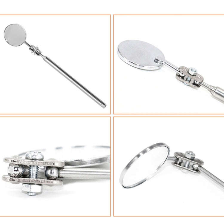 Car Repair Detection Mirror Universal Folding Telescopic Mirror Welding Chassis Inspection Mirror...