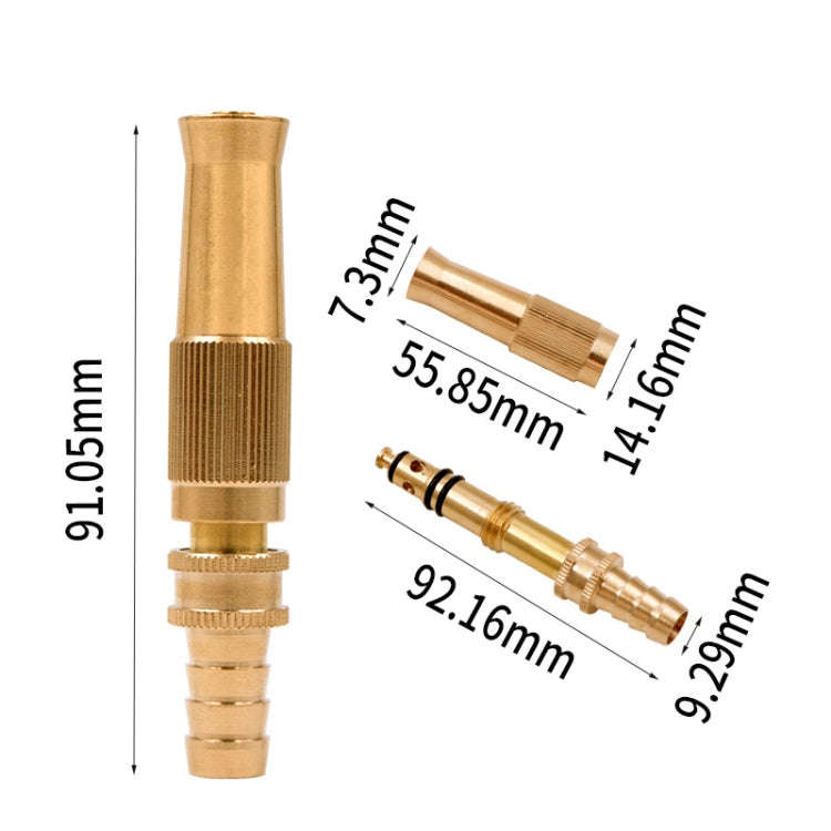 3 PCS Car Wash High Pressure Copper Straight Sprinkler House Garden Wishing Ground Sprinkler, Spe...