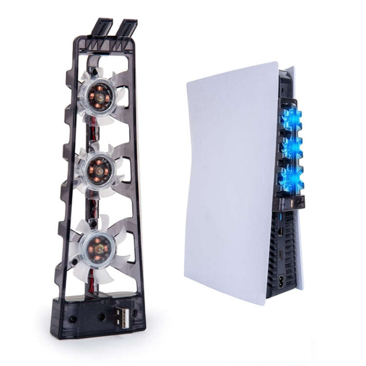 DOBE TP5-1523  The Rear Blu-Ray Fan Host Cooling Fan For PS5(Black)
