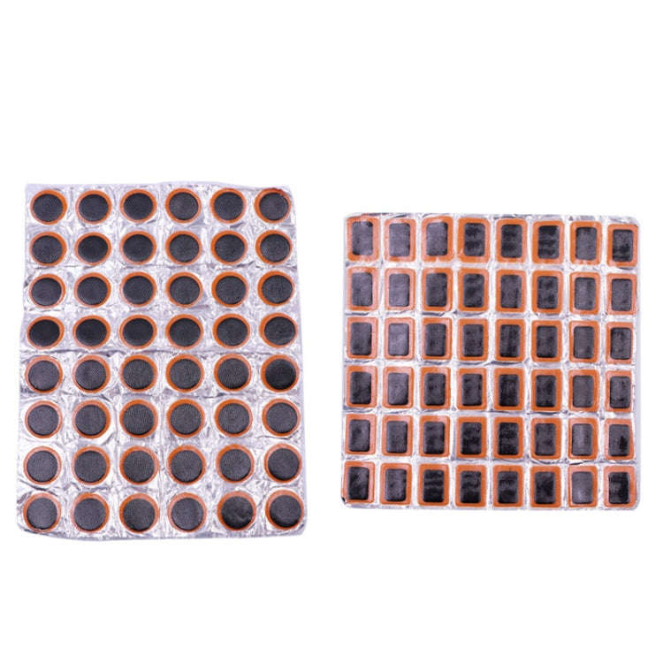 48pcs /Sheet Car Vacuum Tire Film Bicycle Motorcycle Tire Repair Film, Style: Round
