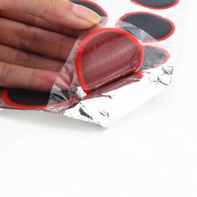 48pcs /Sheet Car Vacuum Tire Film Bicycle Motorcycle Tire Repair Film, Style: Round