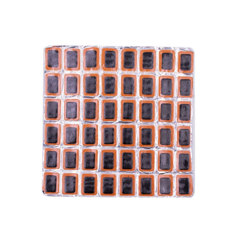 48pcs /Sheet Car Vacuum Tire Film Bicycle Motorcycle Tire Repair Film, Style: Square