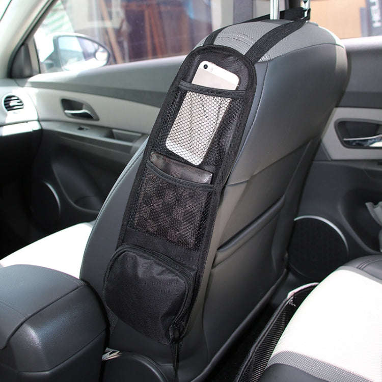 Car Storage Bag Car Chair Back Side Hanging Bag(Black)