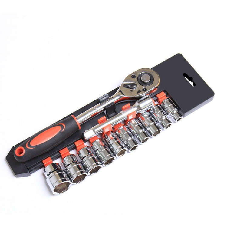 CY-0028 12 PCS/Set Auto Repair Tool Ratchet Quick Socket Wrench Hardware Box Combination, Model: ...