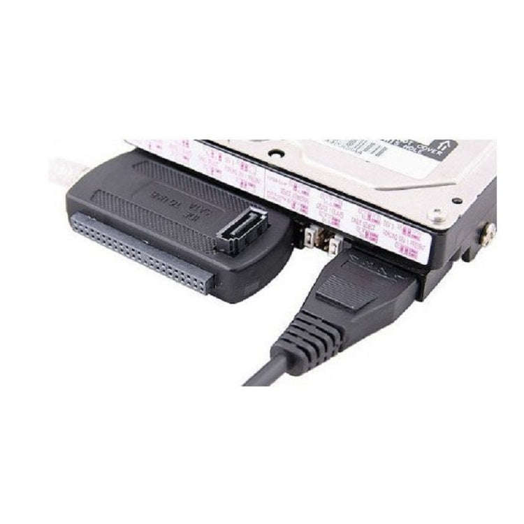 YP009 Three-Purpose USB to IDE/SATA Easy Drive Cable Hard Disk Drive Data Cable with Power Supply...