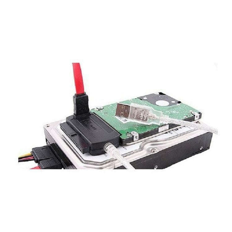 YP009 Three-Purpose USB to IDE/SATA Easy Drive Cable Hard Disk Drive Data Cable with Power Supply...