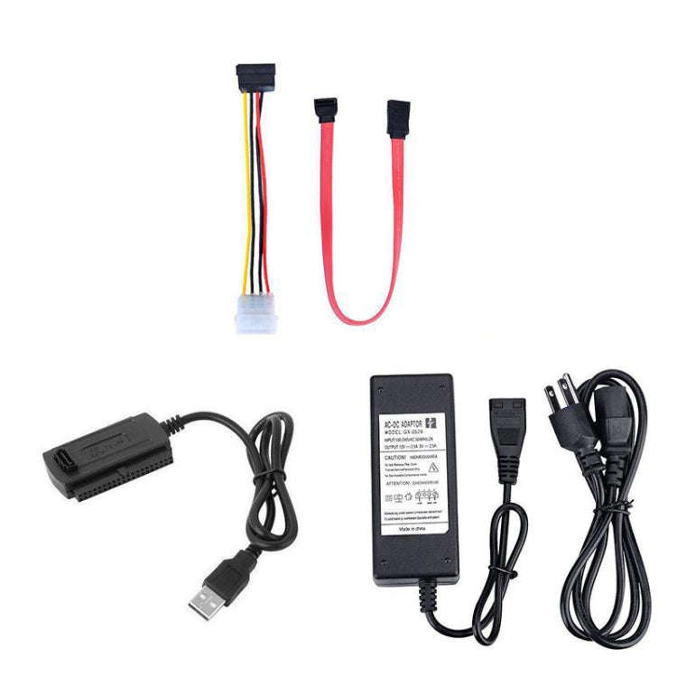 YP009 Three-Purpose USB to IDE/SATA Easy Drive Cable Hard Disk Drive Data Cable with Power Supply...