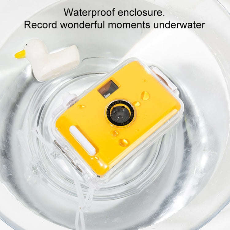 Cute Retro Film Waterproof Shockproof Camera With Disposable Film(All White Shell)