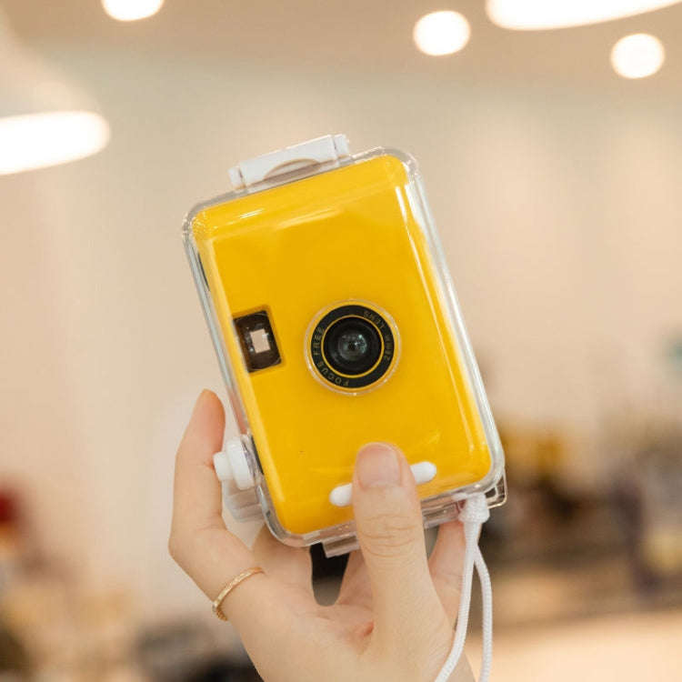 Cute Retro Film Waterproof Shockproof Camera With Disposable Film(All White Shell)